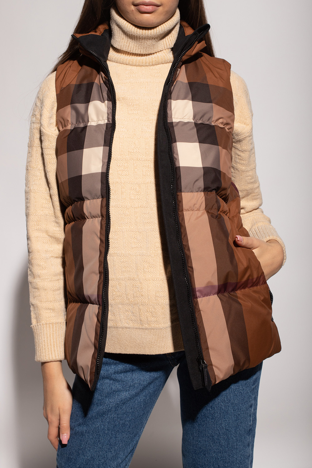 Burberry chrissy Jacket Down vest Burberry Extension fmedShops Malaysia